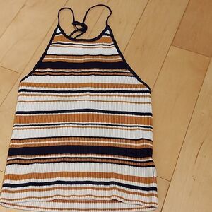 LA Hearts cropped halter top sz. M